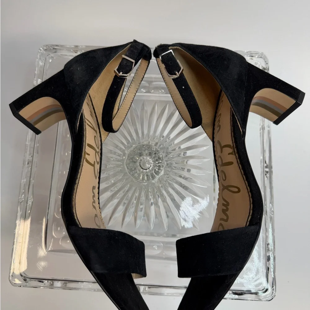 Sam Edelman Holmes ankle strap dress sandal- black- size 7
